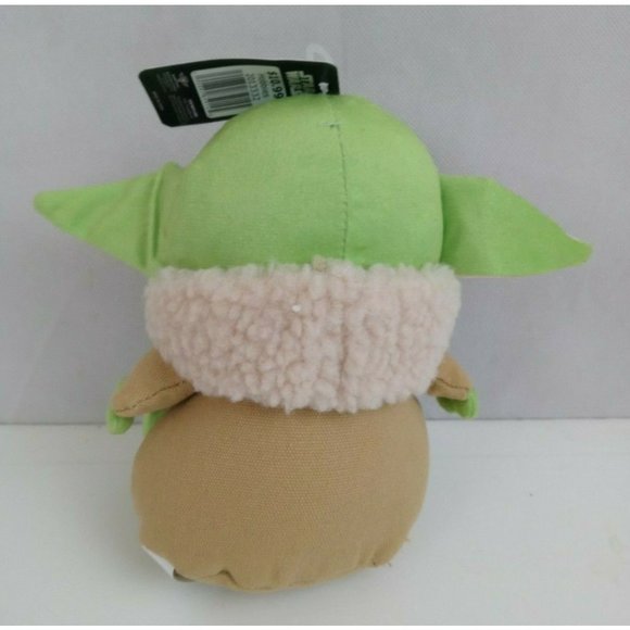 New Star Wars Mandalorian Baby Yoda The Child Grogu 7" Plush Squeaker Dog Toy - Picture 3 of 6